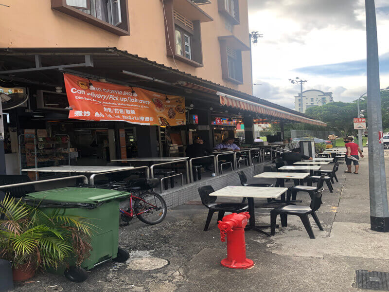 Breakfast n lunch booth stall.