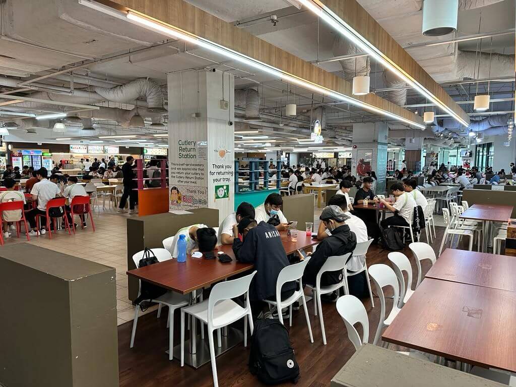 Food stalls at James Cook University, ITE West CCK, Bukit Batok and BBDC