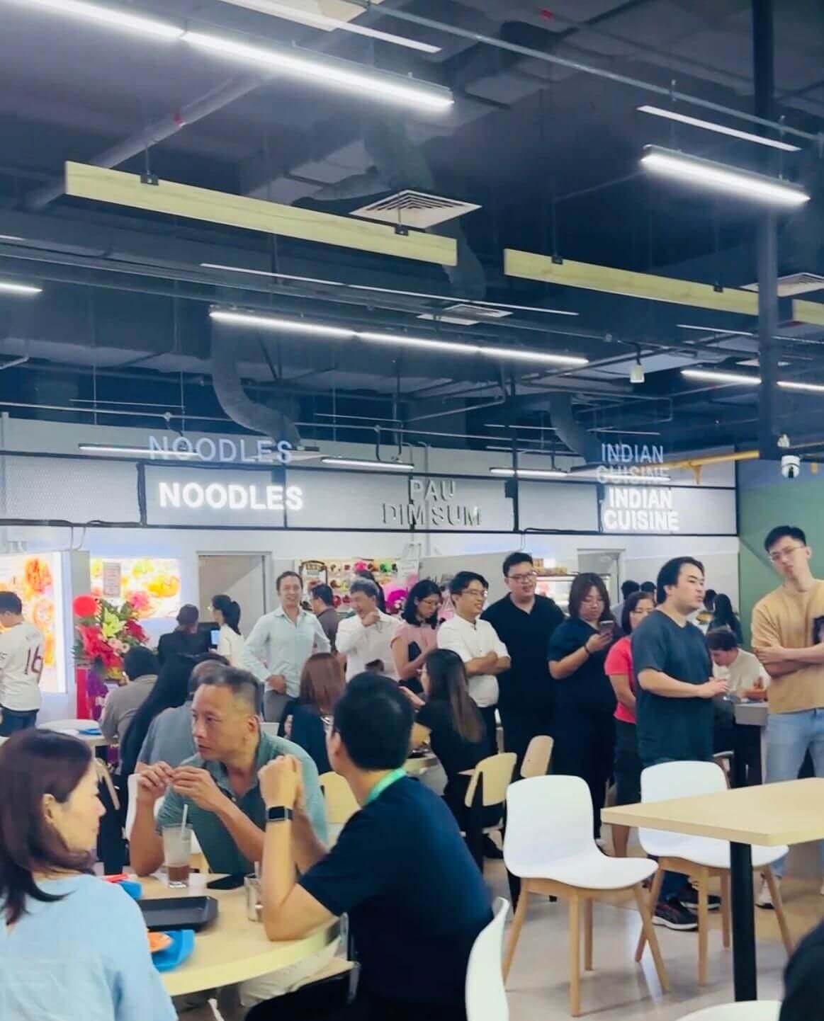 Newly Renovated Aircon Foodcourt at 67 Starhub Green