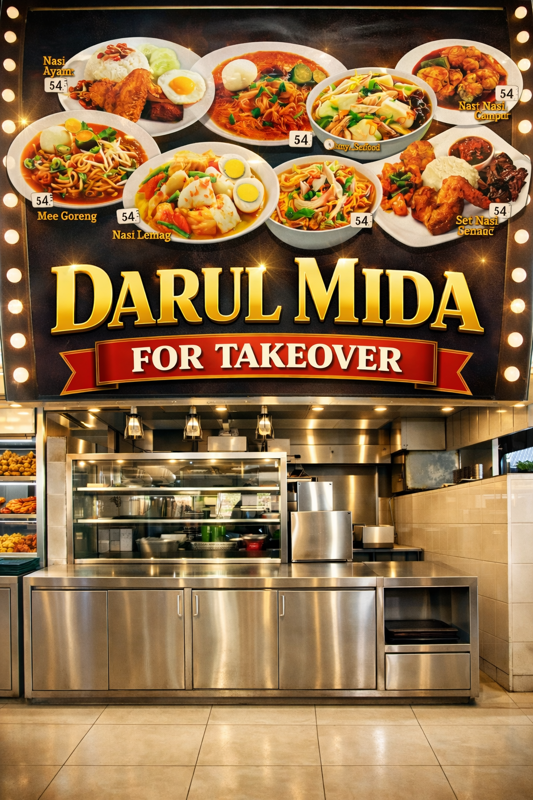 Long-Established Malay Food Stall – FOR TAKEOVER 28K NEG