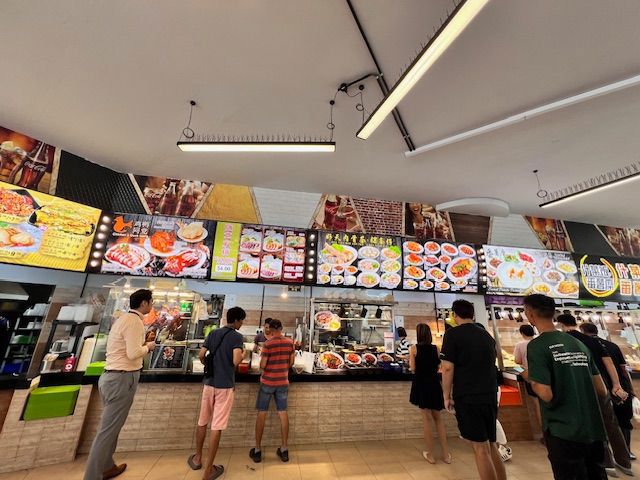 foodstalls in coffeeshop facing main road