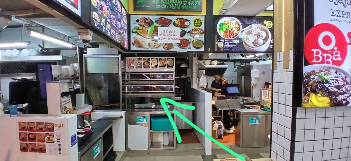 Various Vegetarian food stalls for rent 