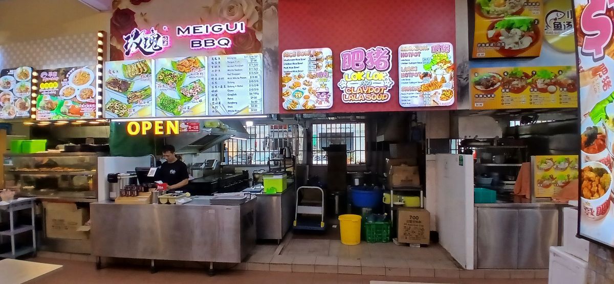 $1800 rental. Geylang East food stall for rent 
