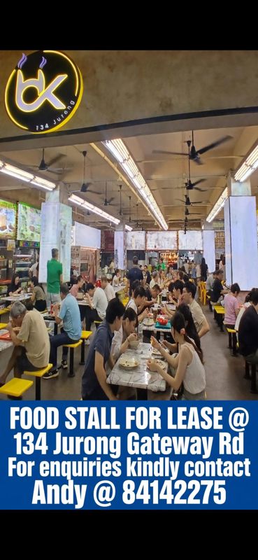 134 Jurong Gateway food stall to let