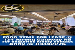 134 Jurong Gateway food stall to let